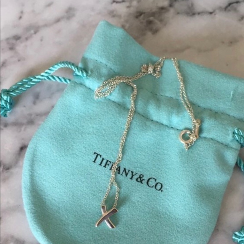 Authentic Tiffany SS Graffiti X pendant necklace - Picture 3 of 8